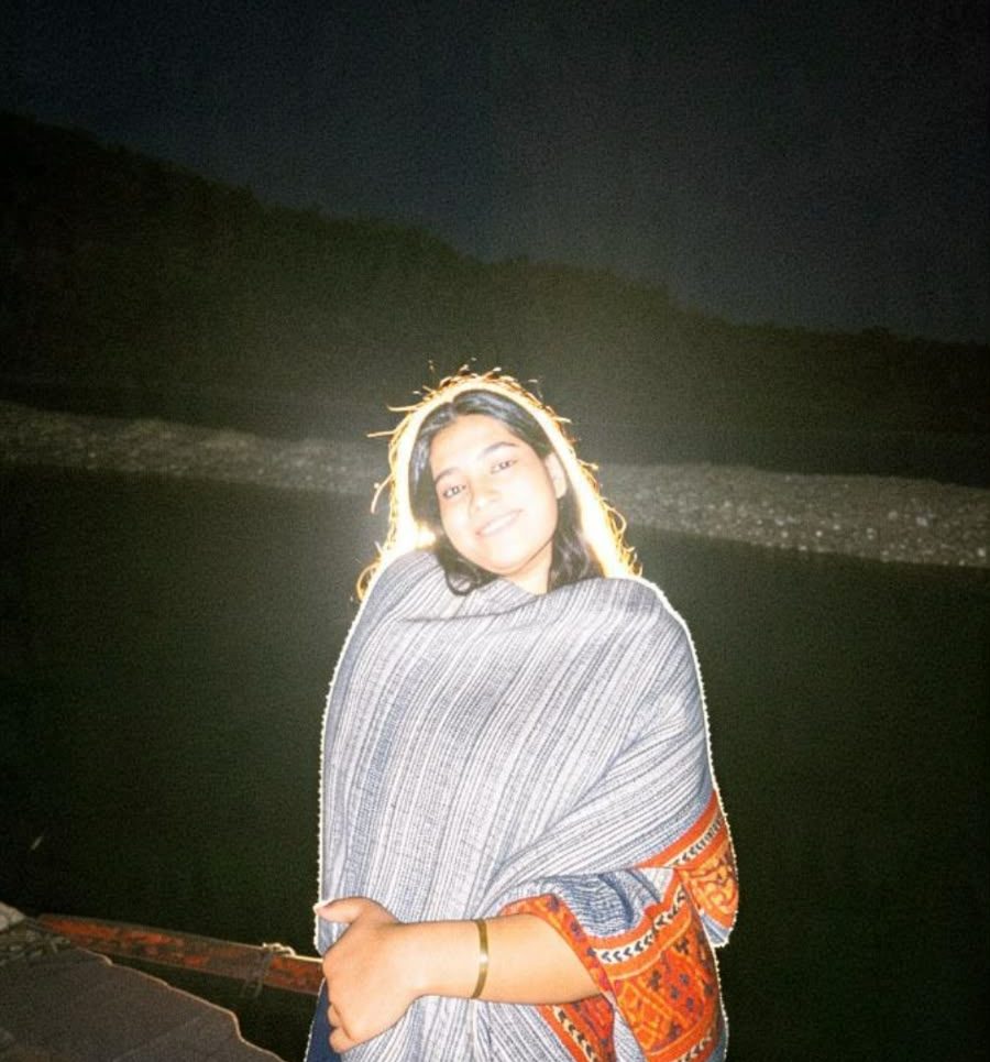Aditi meditating